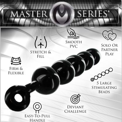 Black Baller Anal Beads