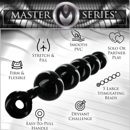 Black Baller Anal Beads