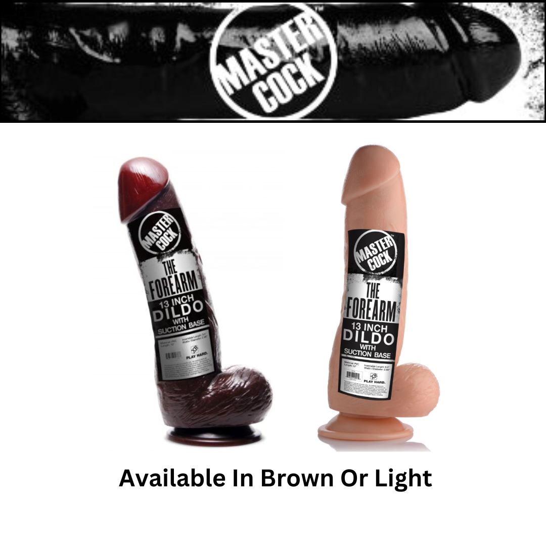 The Forearm 13 Inch Dildo With Suction Base
