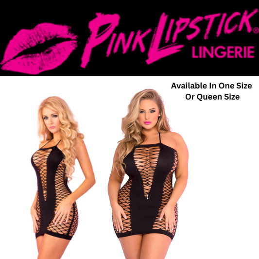 Seamless Halter Net Dress