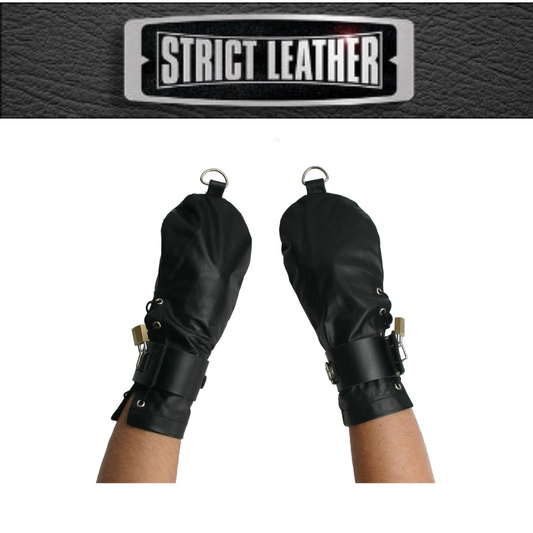 Strict Leather Bondage Mittens