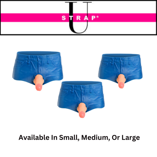 Booty Shorts 6 Inch Dildo Silicone Strap On Harness