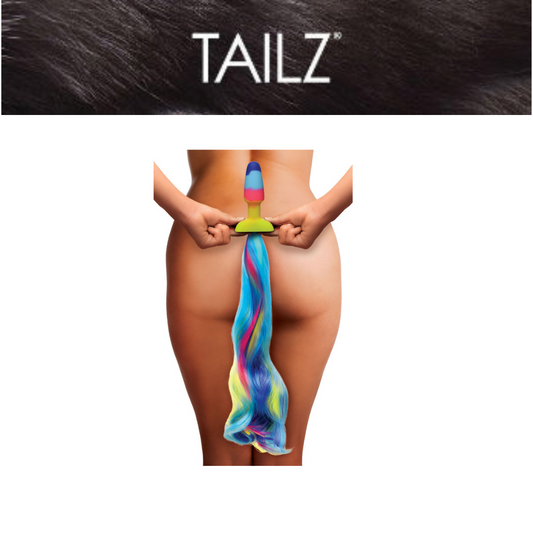Rainbow Unicorn Tail Anal Plug