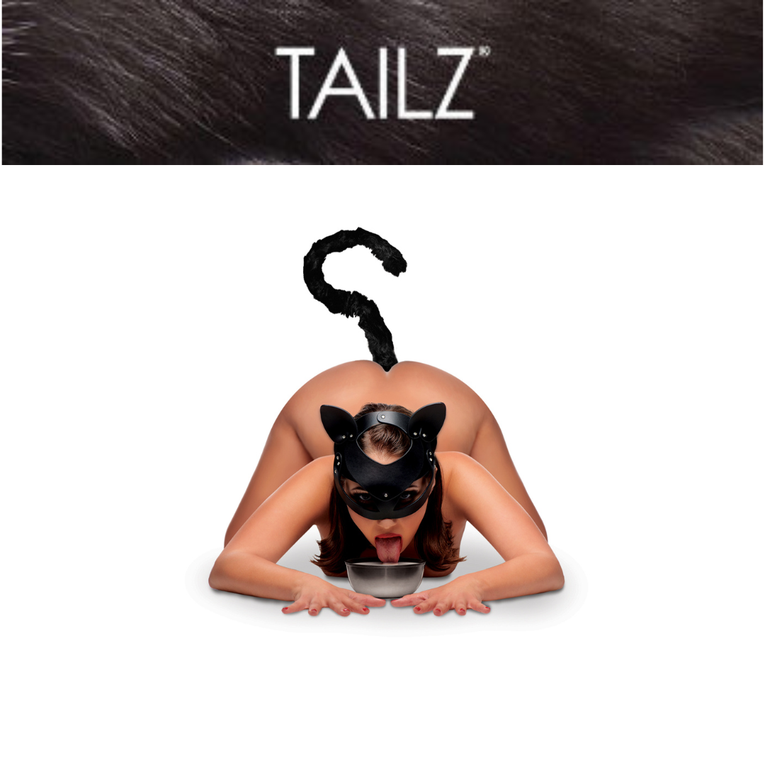 Cat Tail Anal Plug And Mask Set