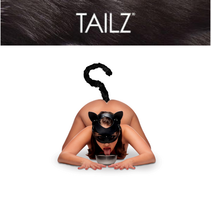 Cat Tail Anal Plug And Mask Set