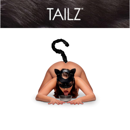 Cat Tail Anal Plug And Mask Set