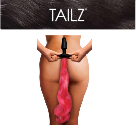Hot Pink Pony Tail Anal Plug