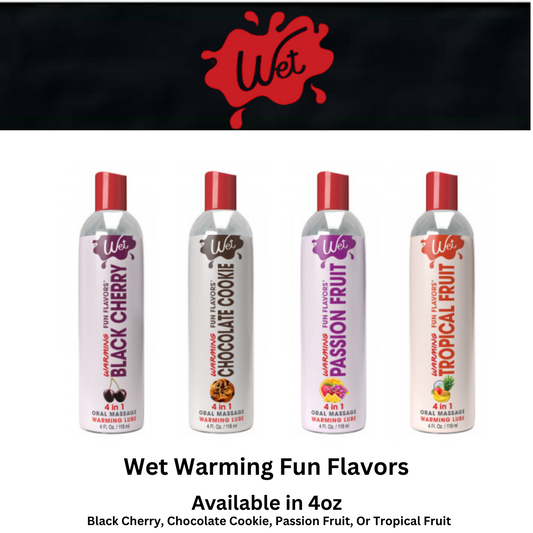 Wet Warming Fun Flavors 4 in 1 Water-based Lubricant