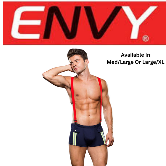 2Pc Fireman Bottom With Suspenders