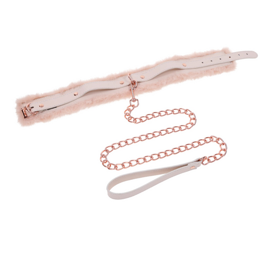 Peaches ‘N CreaMe Fur Collar and Leash