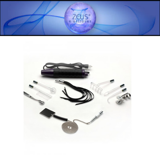 Zeus Electrosex Ultra Neo Violet Wand 10Pc Set