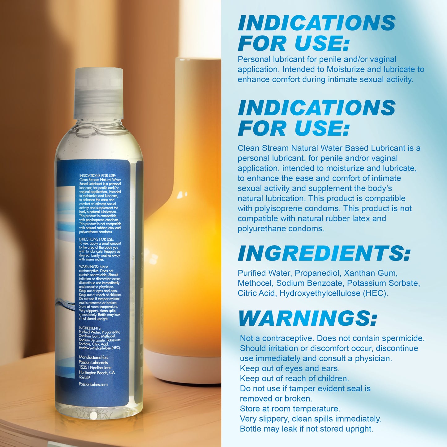 Cleanstream Water-based Anal Lube