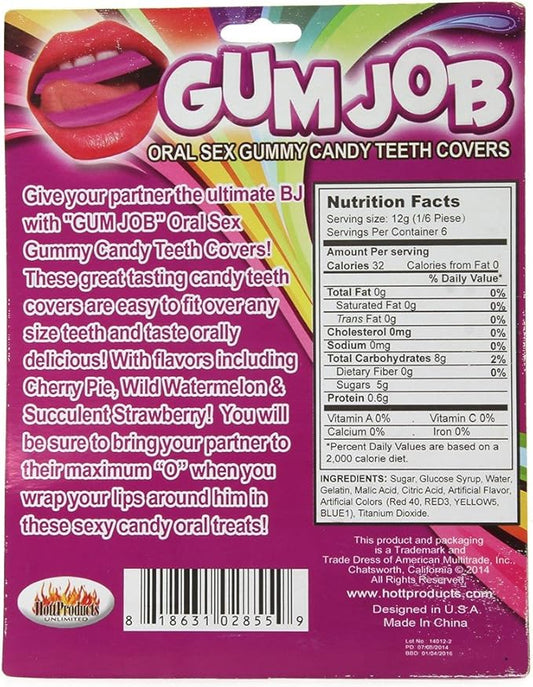Gum Job Oral Sex Candy Teeth Covers 6Pk
