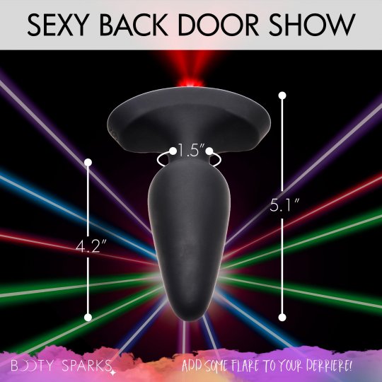 28x Laser Fuck Me Silicone Anal Plug With Remote Control