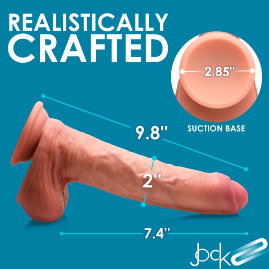 Dual Density Uncut Dildo With Balls