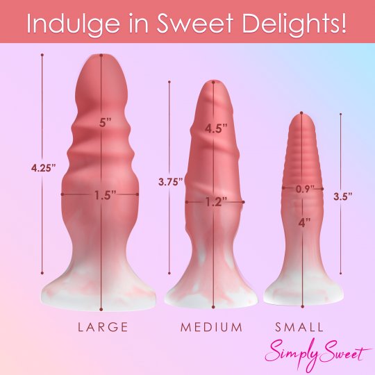 3Pc Silicone Butt Plug Set