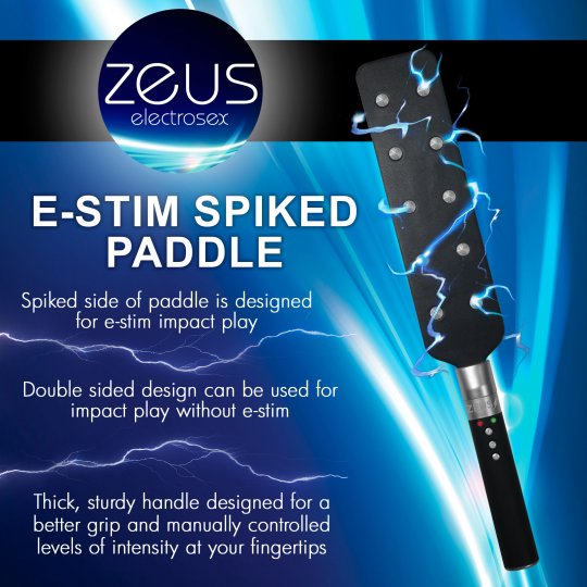 Zeus Electrosex E-stim Spiked Paddle