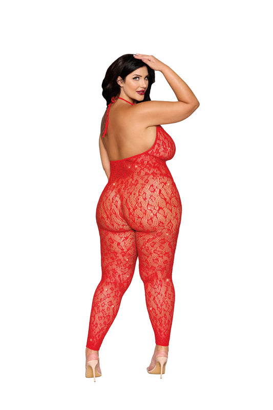 Rhinestone Bodystocking Dmnd