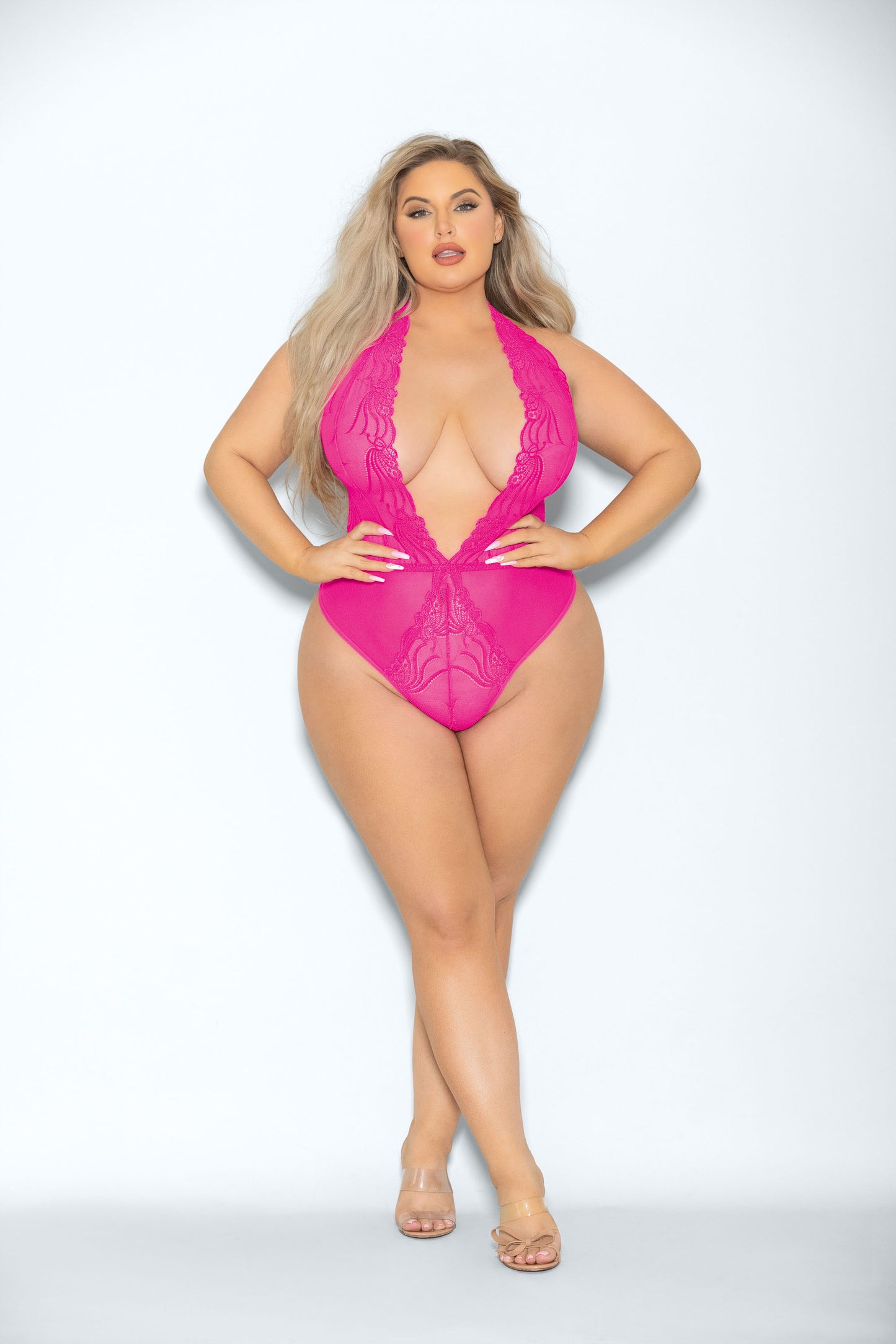 Neon Pink Teddy