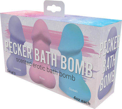 3PK Pecker Bath Bombs