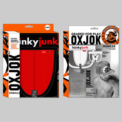 Hunker Comfy-Pouch Slider-Red Hot Strap Jock