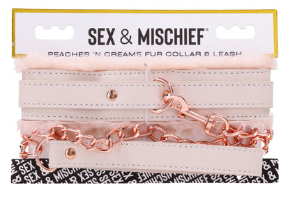 Peaches ‘N CreaMe Fur Collar and Leash