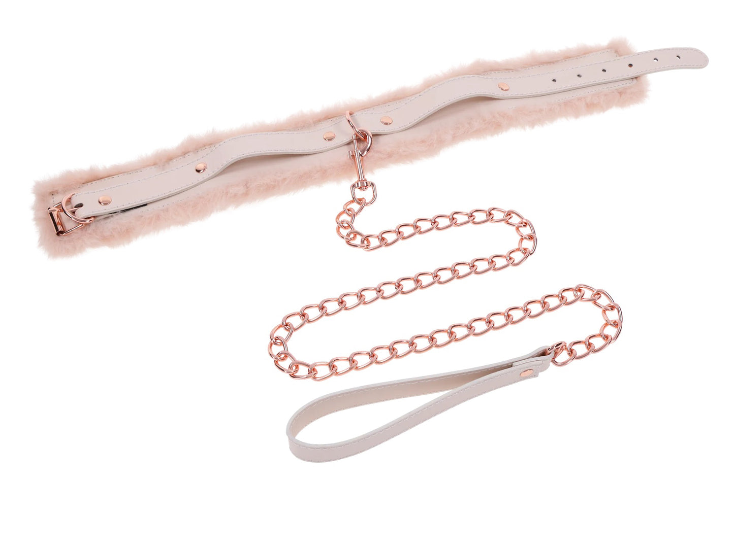 Peaches ‘N CreaMe Fur Collar and Leash