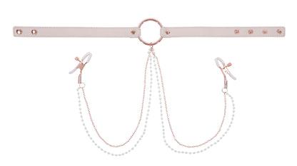 Peaches ‘N CreaMe Collar With Nipple Clamps