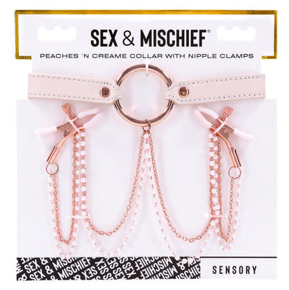 Peaches ‘N CreaMe Collar With Nipple Clamps