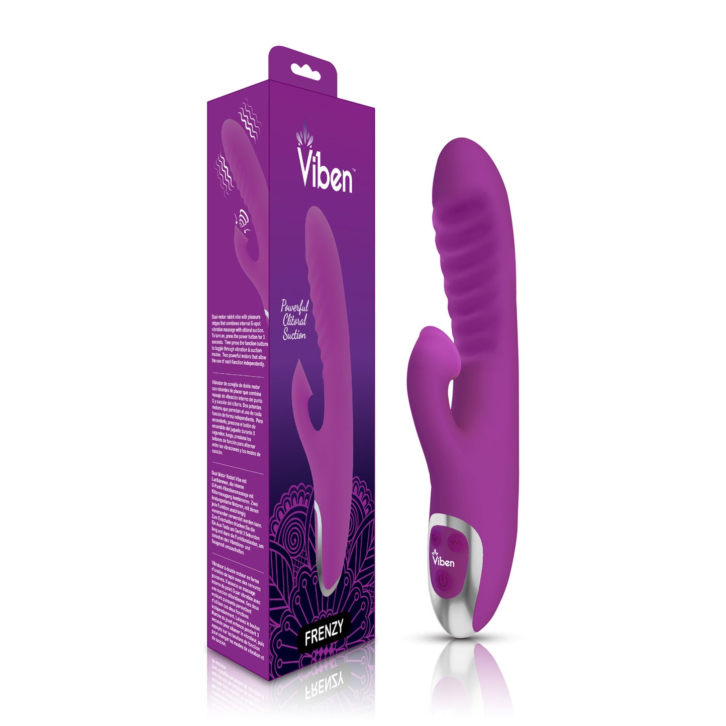 Frenzy Rabbit Vibe With Clitoral Suction