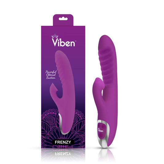 Frenzy Rabbit Vibe With Clitoral Suction