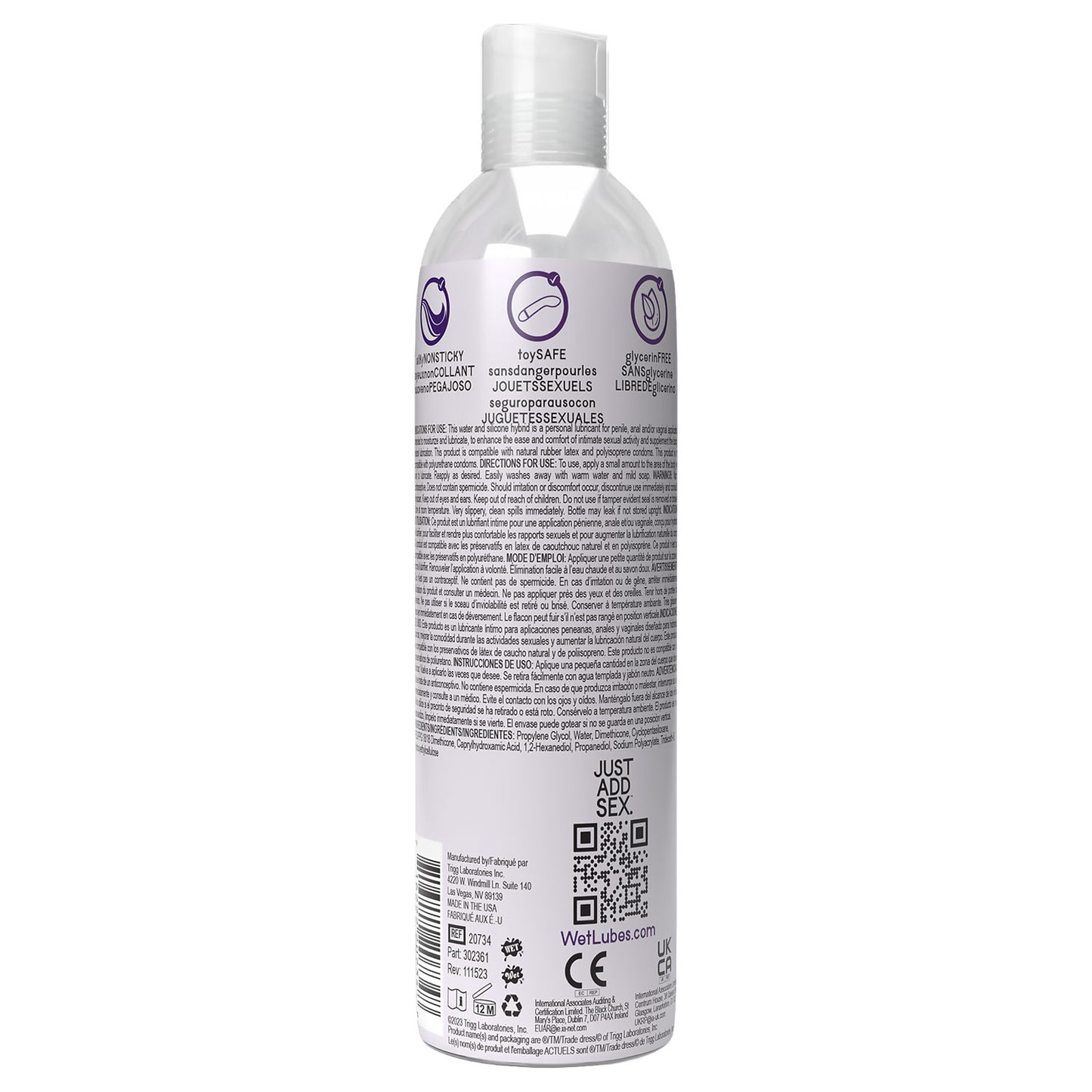 Wet Hybrid Luxury Water/silicone Blend Based Lubricant