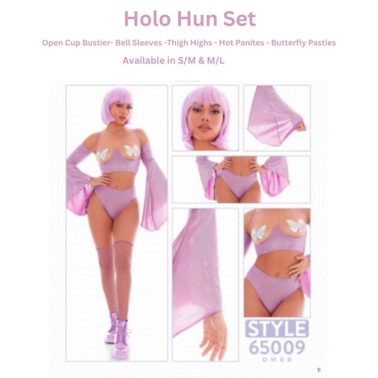 5Pc Holo Hun Purple Set