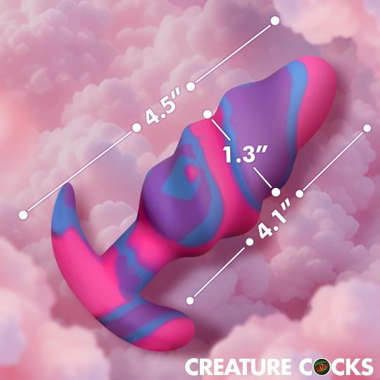 Unicorn Swirl Silicone Butt Plug