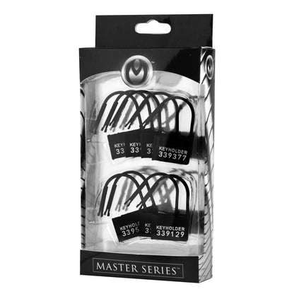 Keyholder 10Pk Numbered Plastic Chastity Locks