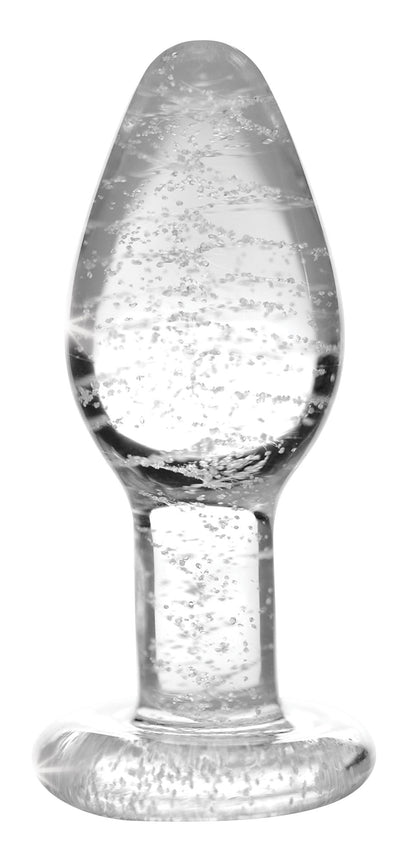 Glow-in-the-dark Glass Anal Plug