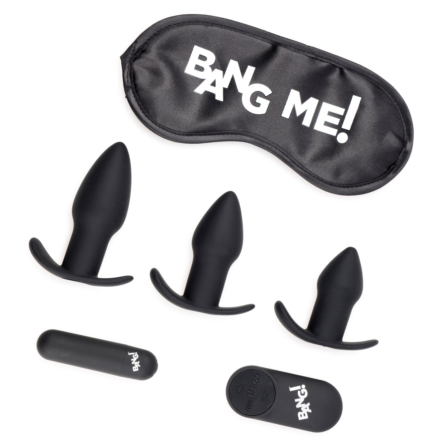 Backdoor Adventure Remote Control 3Pc Butt Plug Vibe Kit