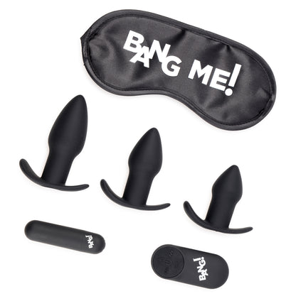 Backdoor Adventure Remote Control 3Pc Butt Plug Vibe Kit