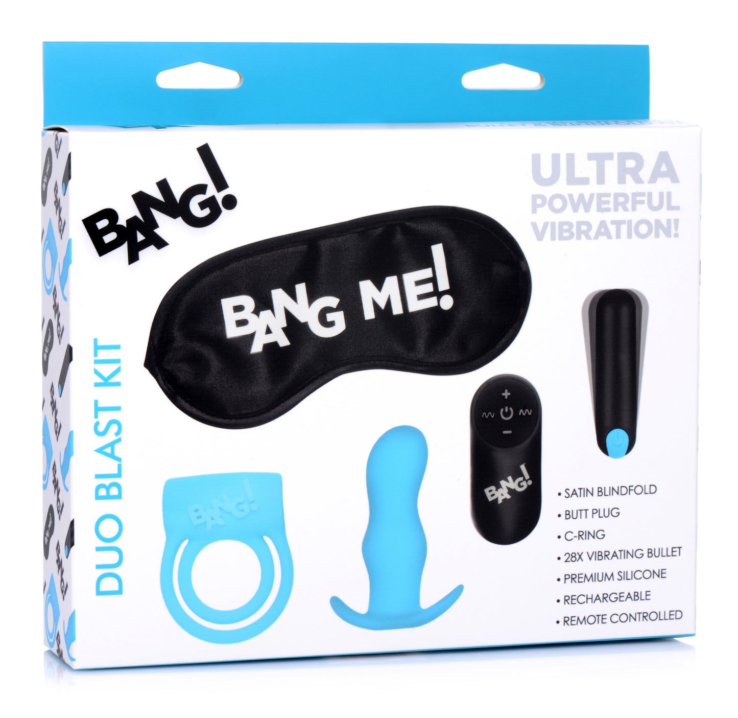 Duo Blast Remote Control Cock Ring & Butt Plug Vibe Kit