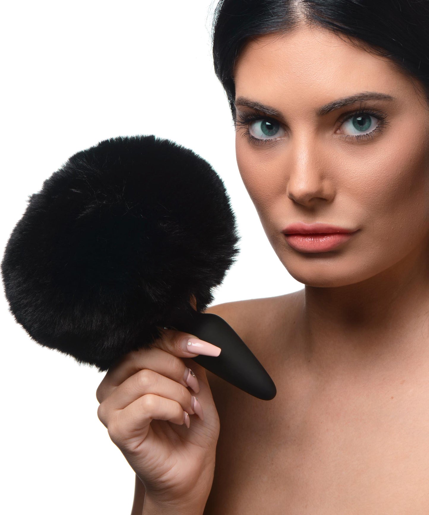 Anal Plug With Interchangeable Black Bunny Tail