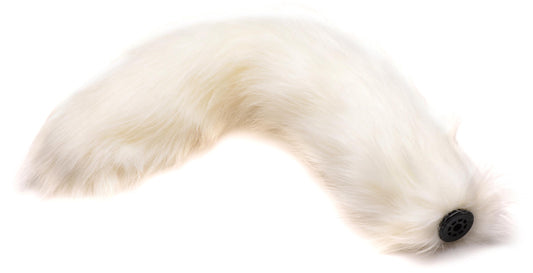 Anal Plug With Interchangeable White Fox Tail
