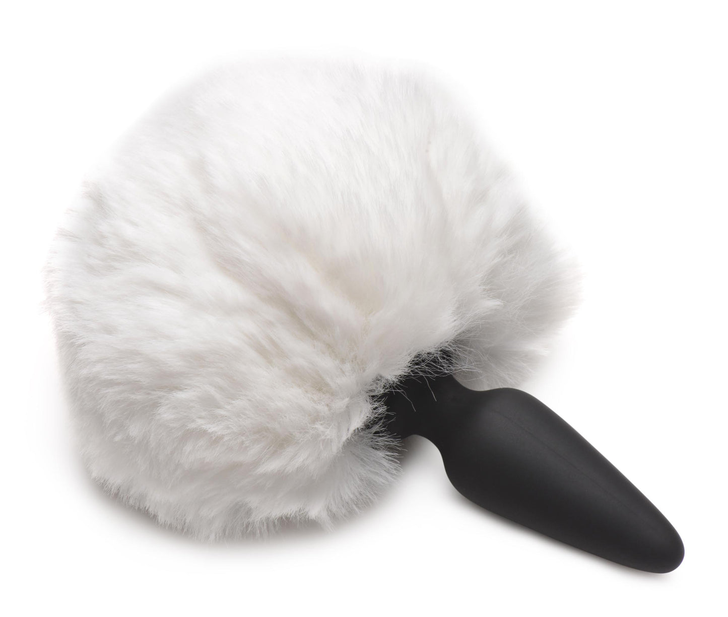 Anal Plug With Interchangeable White Bunny Tail