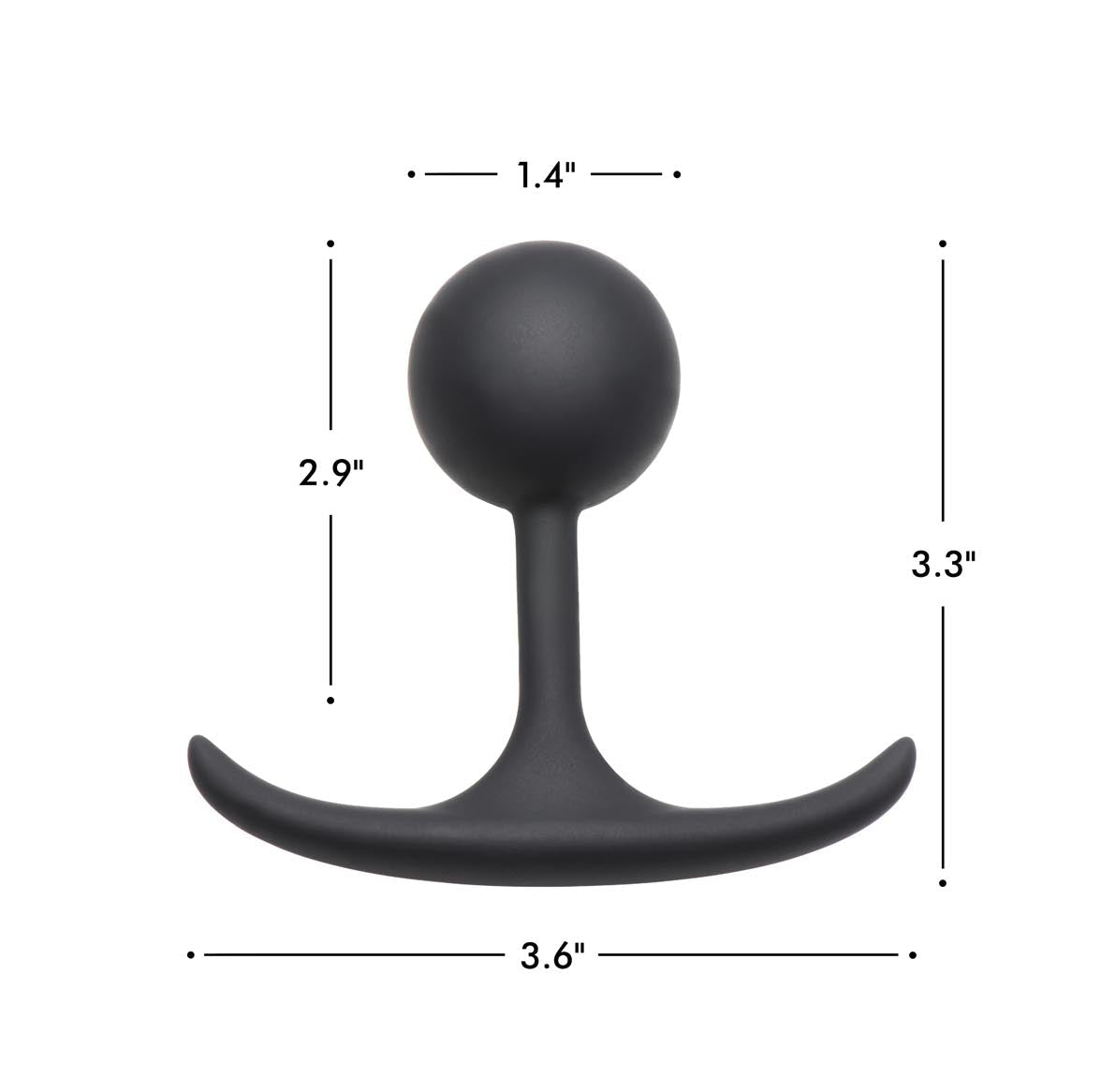 Premium Silicone Round Weighted Anal Plug