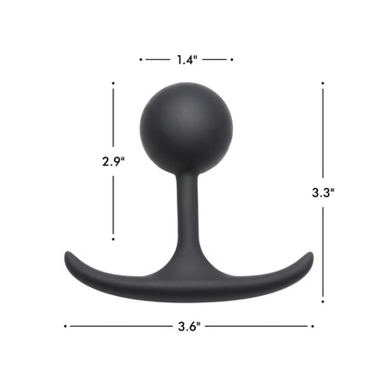 Premium Silicone Round Weighted Anal Plug