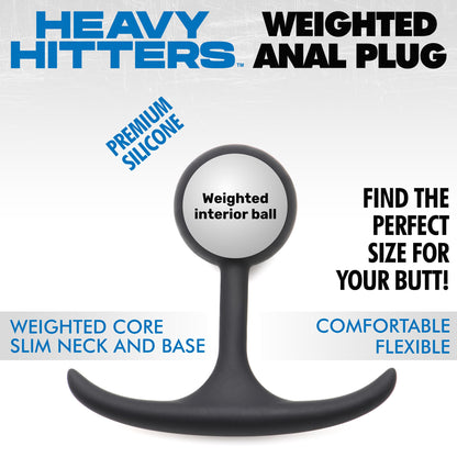 Premium Silicone Round Weighted Anal Plug