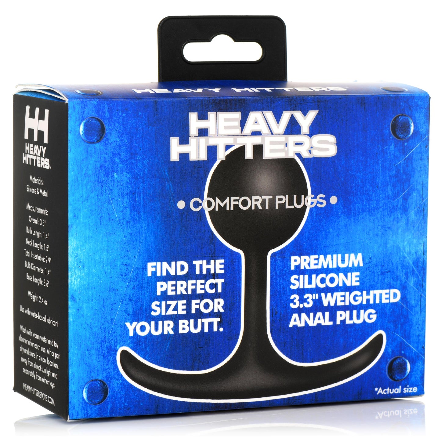 Premium Silicone Round Weighted Anal Plug