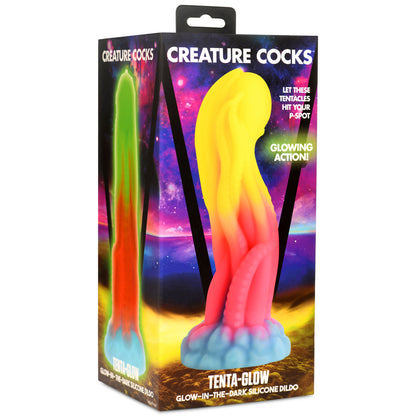 Tenta-glow Glow-in-the-dark Silicone Dildo