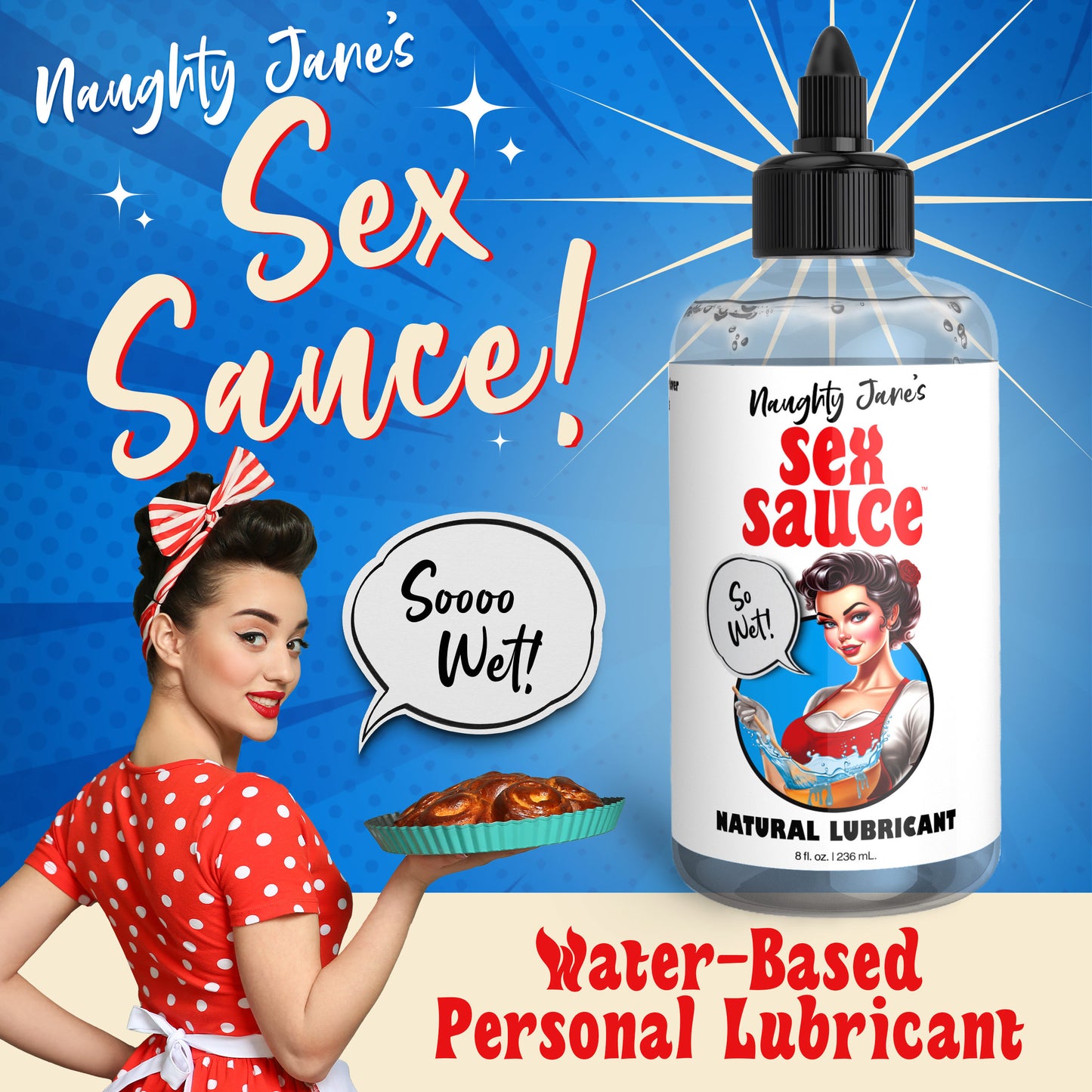 Naughty Jane's Sex Sauce Natural Water-based Lubricant