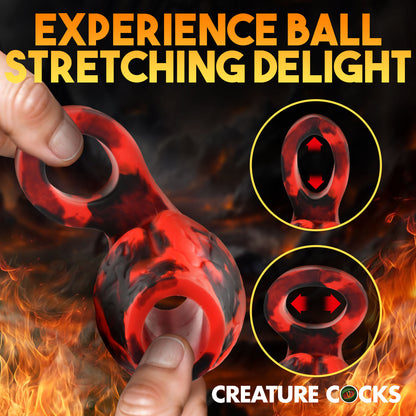 Hell Hound Silicone Girth Enhancer With Ball Strap