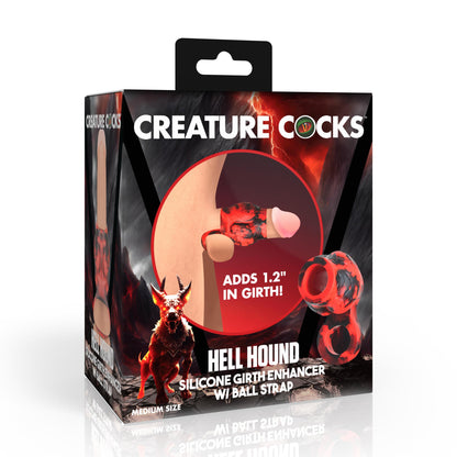 Hell Hound Silicone Girth Enhancer With Ball Strap
